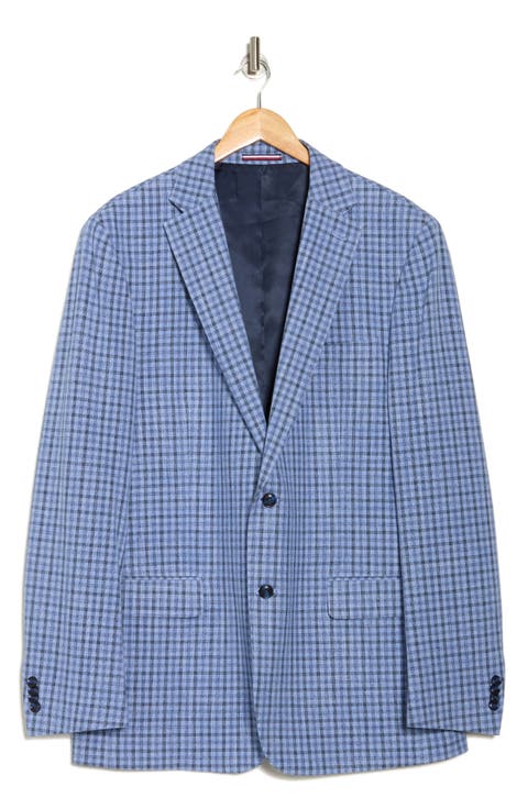 Grid Stretch Suit Jacket (Long)