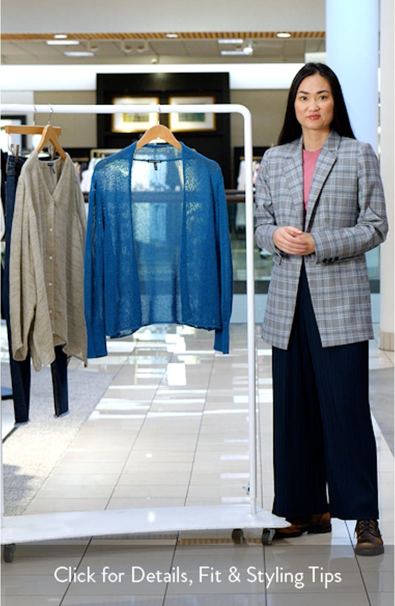 Organic Linen & Cotton Crop Cardigan, sales video thumbnail