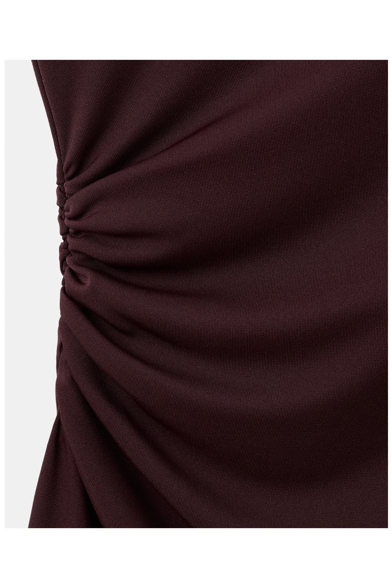 Ruched Maxi Dress, Alternate, color, WINE