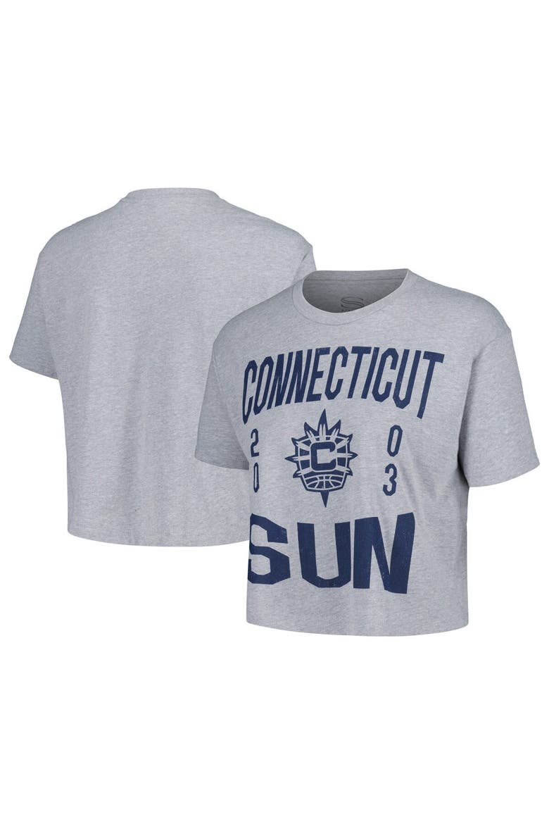 Women's Stadium Essentials  Heather Gray Connecticut Sun City Year Cropped T-Shirt, Main, color, Heather Gray