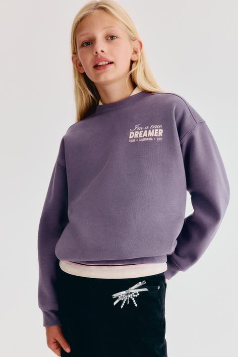 Loose-Fit Printed Sweatshirt