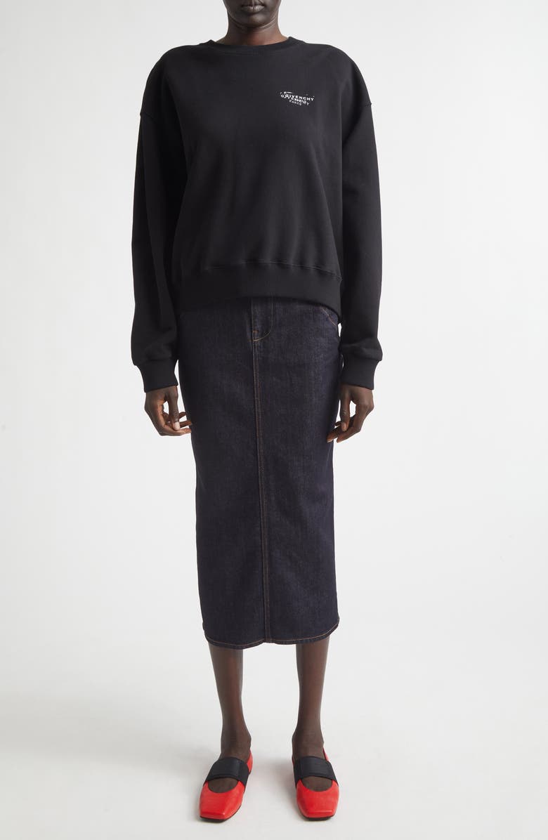 Givenchy Stamp Logo Graphic Sweatshirt, Alternate, color,