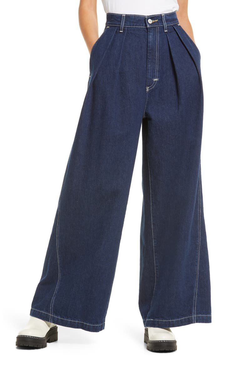 Levi's® Red Label High Waist Wide Leg Jeans, Main, color, AZURITE RINSE