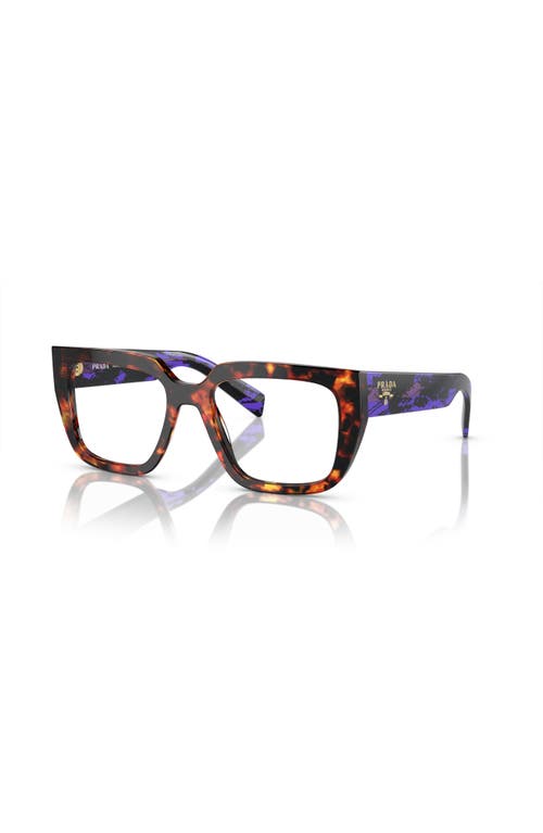 Prada 50mm Irregular Optical Glasses In Multi