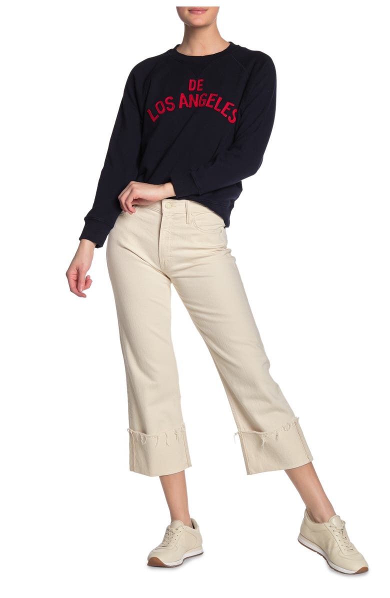 MOTHER The Dusty Cuff Fray Hem Pants, Alternate, color, 