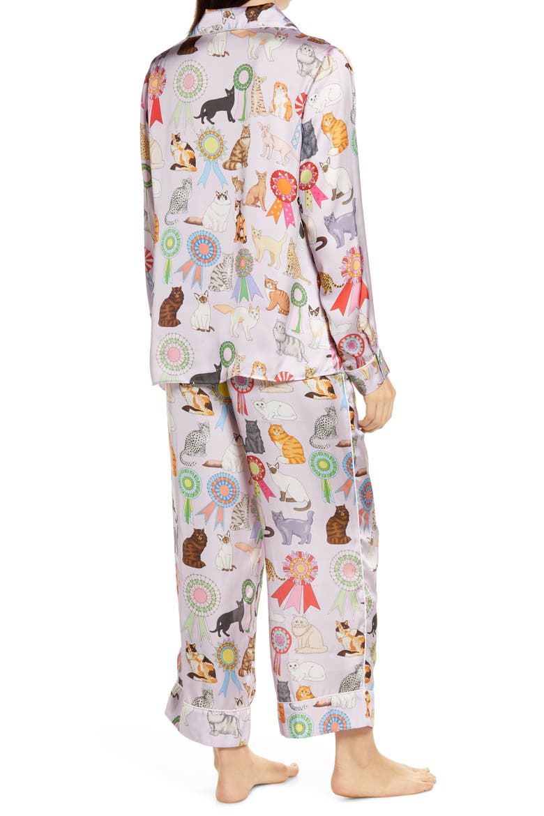Cat Show Pajamas, Alternate, color, LILAC