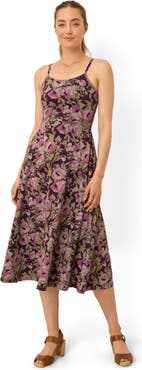 Pact Organic Cotton Fit & Flare Midi Dress