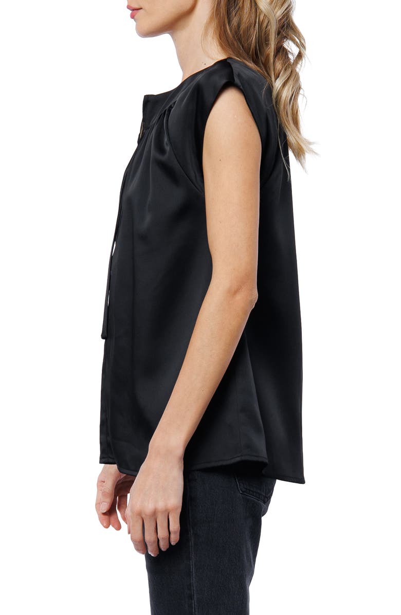 CIEBON Jessa Zip Top, Alternate, color, Black