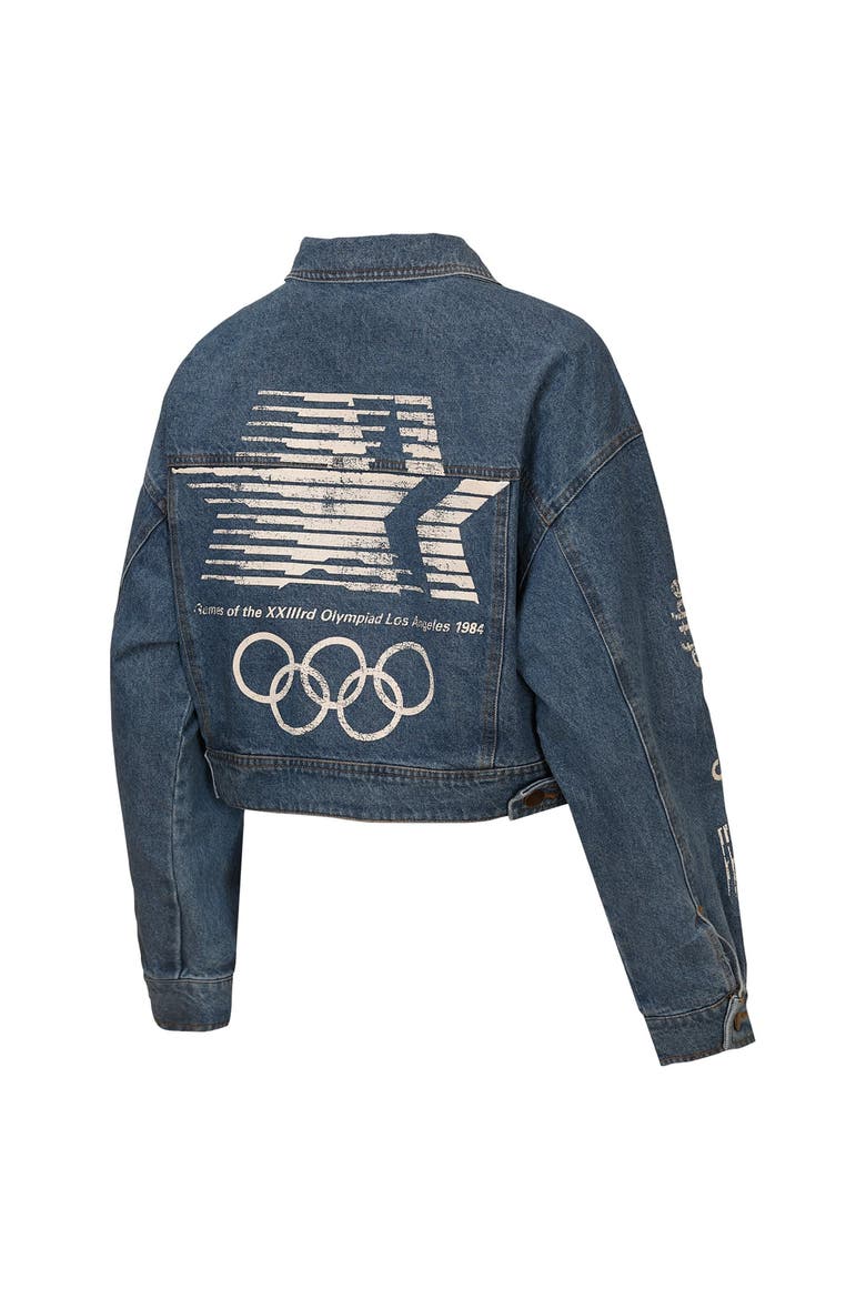 Women's Outerstuff Denim Los Angeles 1984 Summer Olympics Full-Button Jacket, Alternate, color, Denim