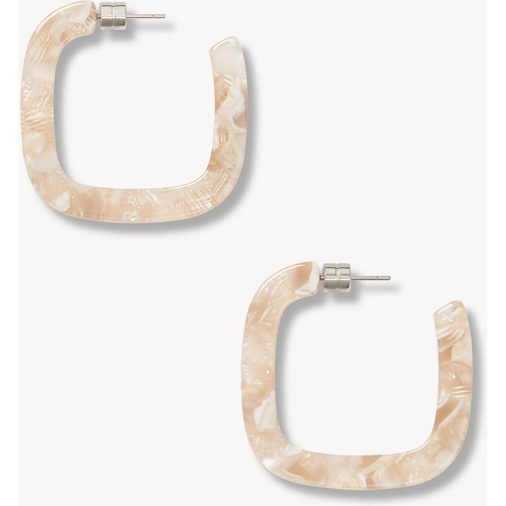 Machete Midi Square Hoops In Gold