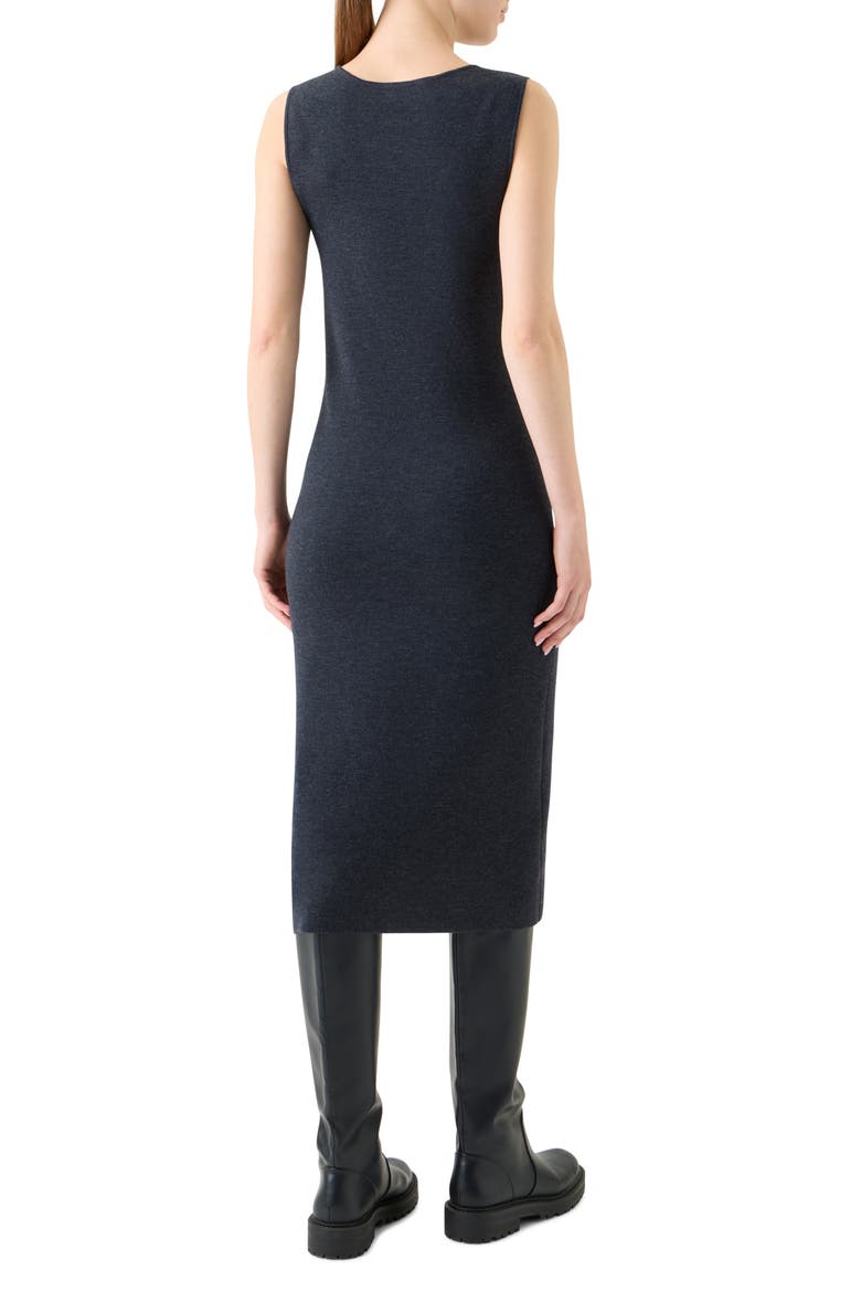 Sleeveless Stretch Virgin Wool Tube Dress, Alternate, color, CHARCOAL