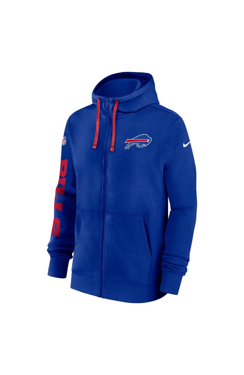 Nike Men's Nike Royal Buffalo Bills 2024 Sideline Club Full-Zip Hoodie, Alternate, color, 