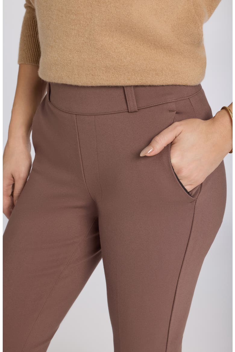 Pull-On Ankle Flare Pants, Alternate, color, DEEP TAUPE