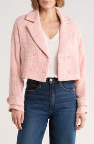 AREA STARS Ursula Tweed Crop Jacket