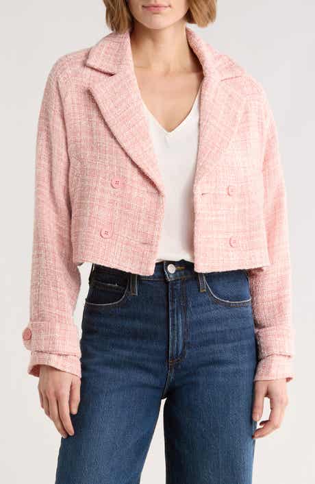 AREA STARS Ursula Tweed Crop Jacket