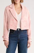 AREA STARS Ursula Tweed Crop Jacket