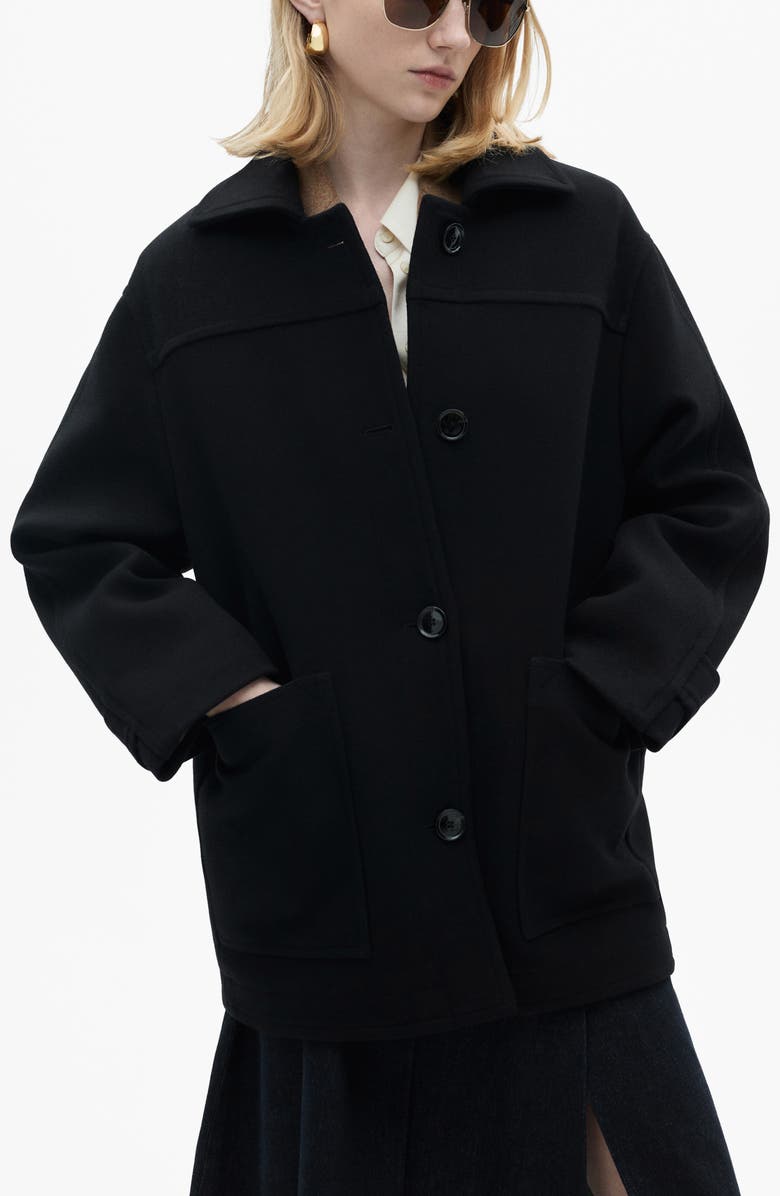 MANGO Wool Blend Coat, Alternate, color, 