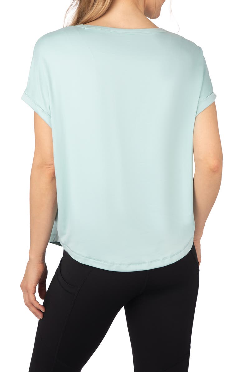 90 DEGREE BY REFLEX Beverly Supersoft 2-Pack Roll Cuff T-Shirt, Alternate, color, Canal Blue/ Pristine