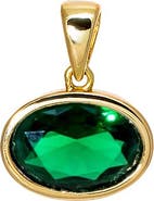 BY ADINA EDEN CZ Oval Bezel Charm