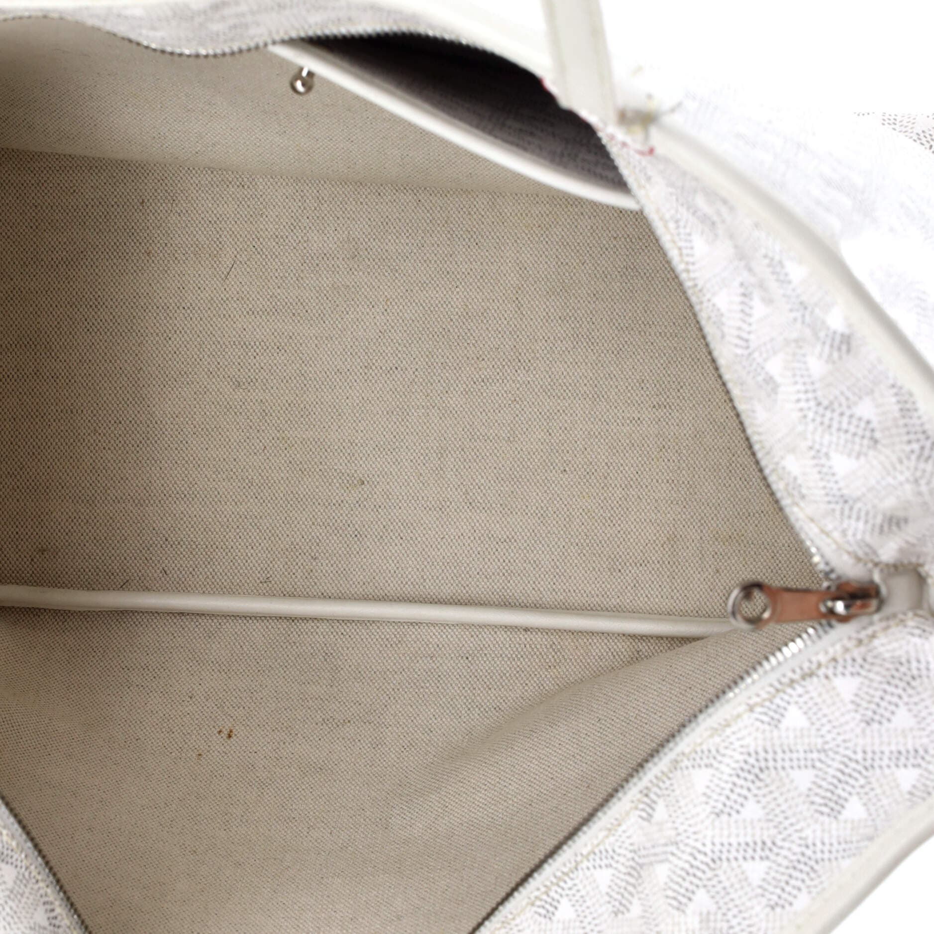 Pre-Owned Goyard Artois Tote Coated Canvas PM, Alternate, color, White