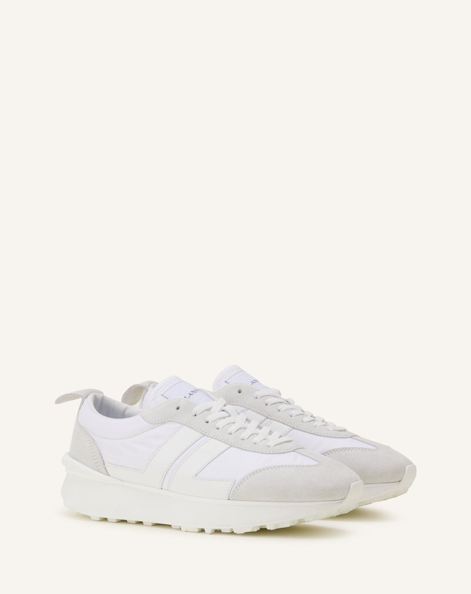 Lanvin Bumpr Sneakers In Nylon, Alternate, color, White