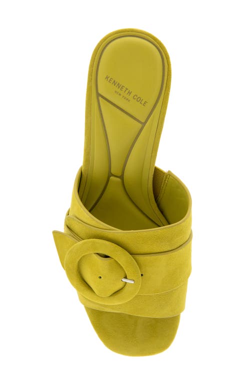 Kenneth Cole Valentina Sandal In Chartreuse Suede