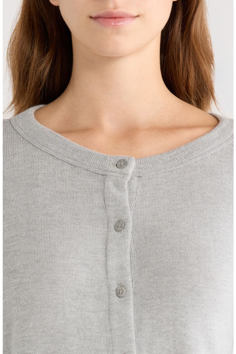 Luxelayer Fitted Cardigan, Alternate, color, HEATHER GRAY