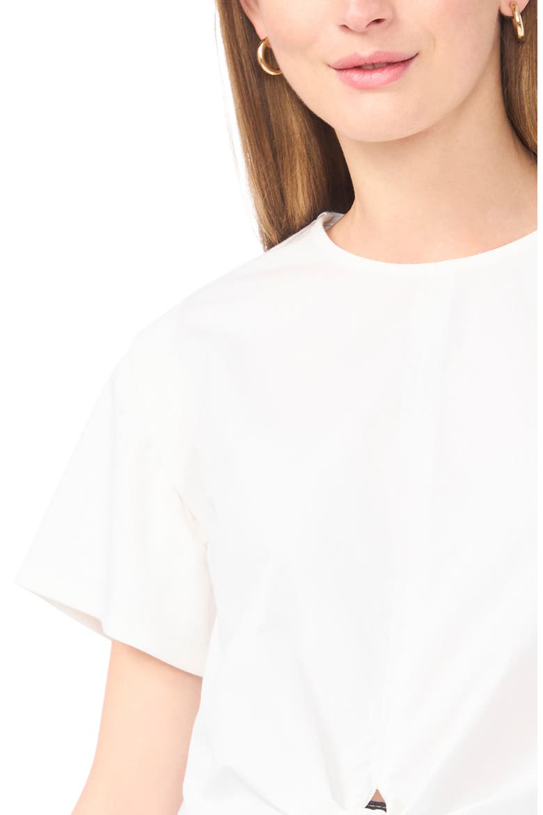 Tie Front Top, Alternate, color, ULTRA WHITE