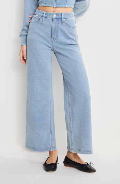 Jeanius Good Skate High Waist Crop Wide Leg Jeans