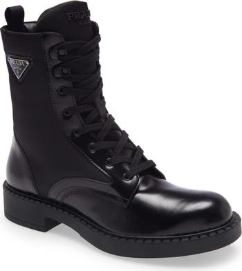 Prada Chocolate Combat Boot Men Nordstrom