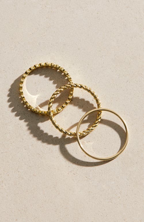 Ana Luisa Adrianna Set Of 3 Band Rings