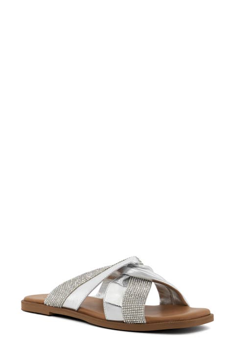 Lossey Crystal Slide Sandal (Women)