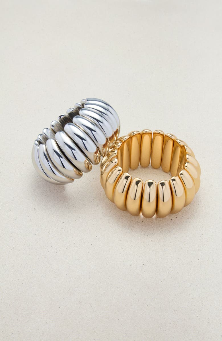 st. Moran Baroque Stretch Bracelet, Alternate, color, Silver