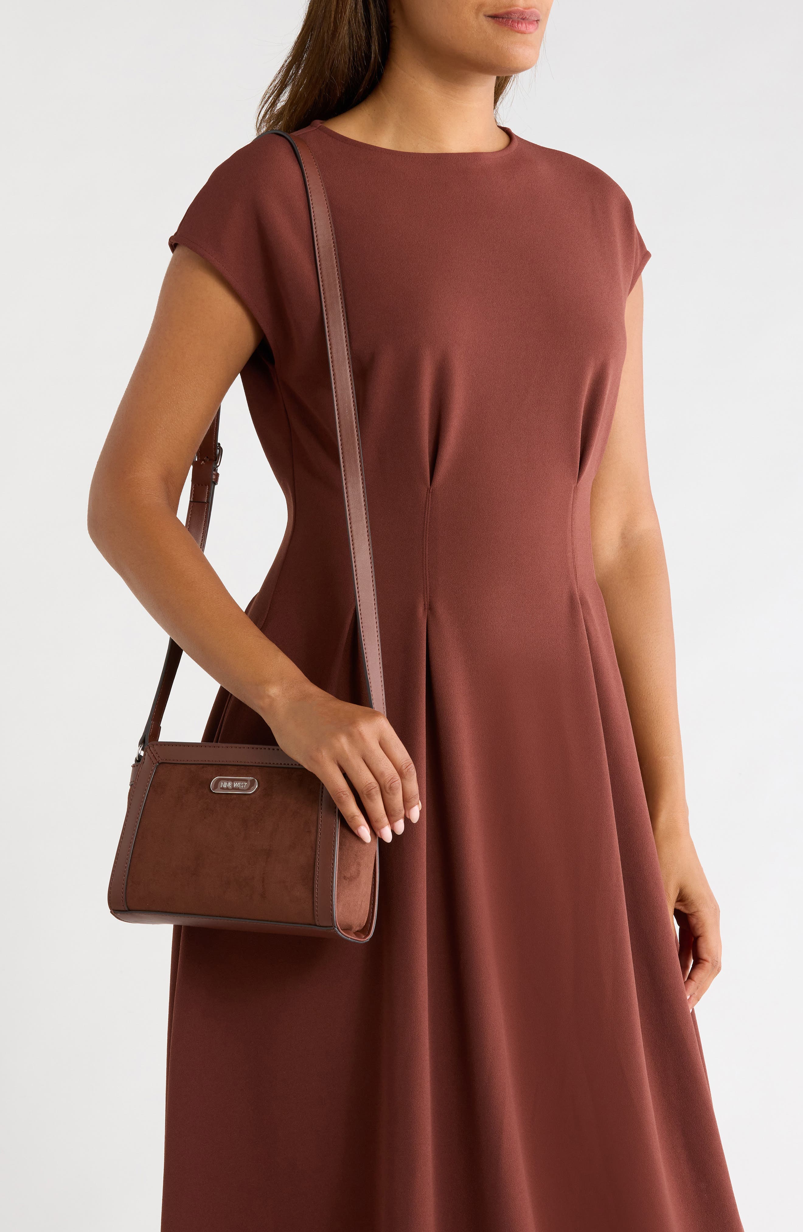 Aziel Crossbody Bag, Alternate, color, MAHOGANY
