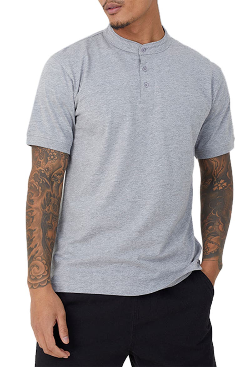 3-Pack Short Sleeved Round Neck Shirt, Alternate, color, Optic Wht/Jet Blk/Lt Grey Marl