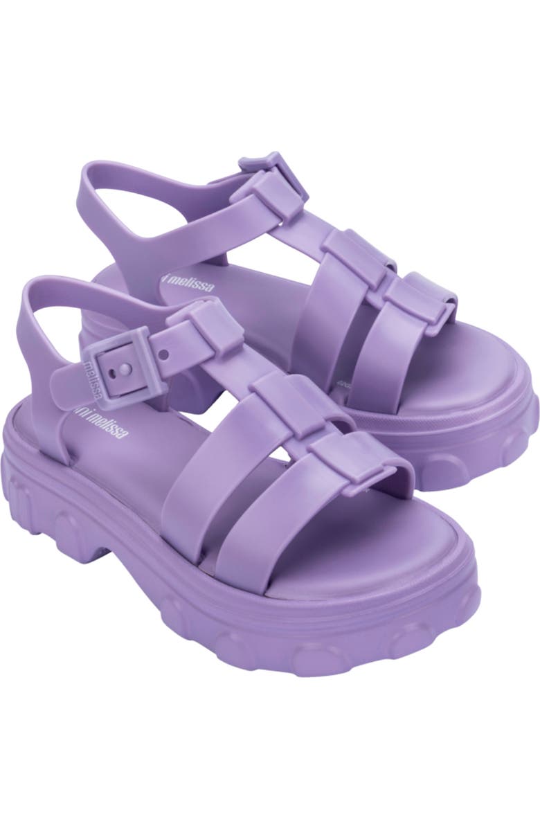 Mini Melissa Kids' Ella Platform Sandal, Main, color, Lilac
