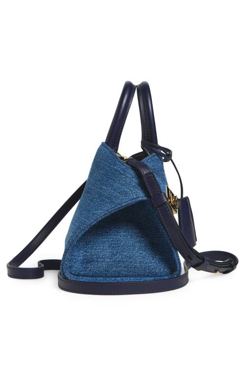Ferragamo Mini Hug Denim Top Handle Bag