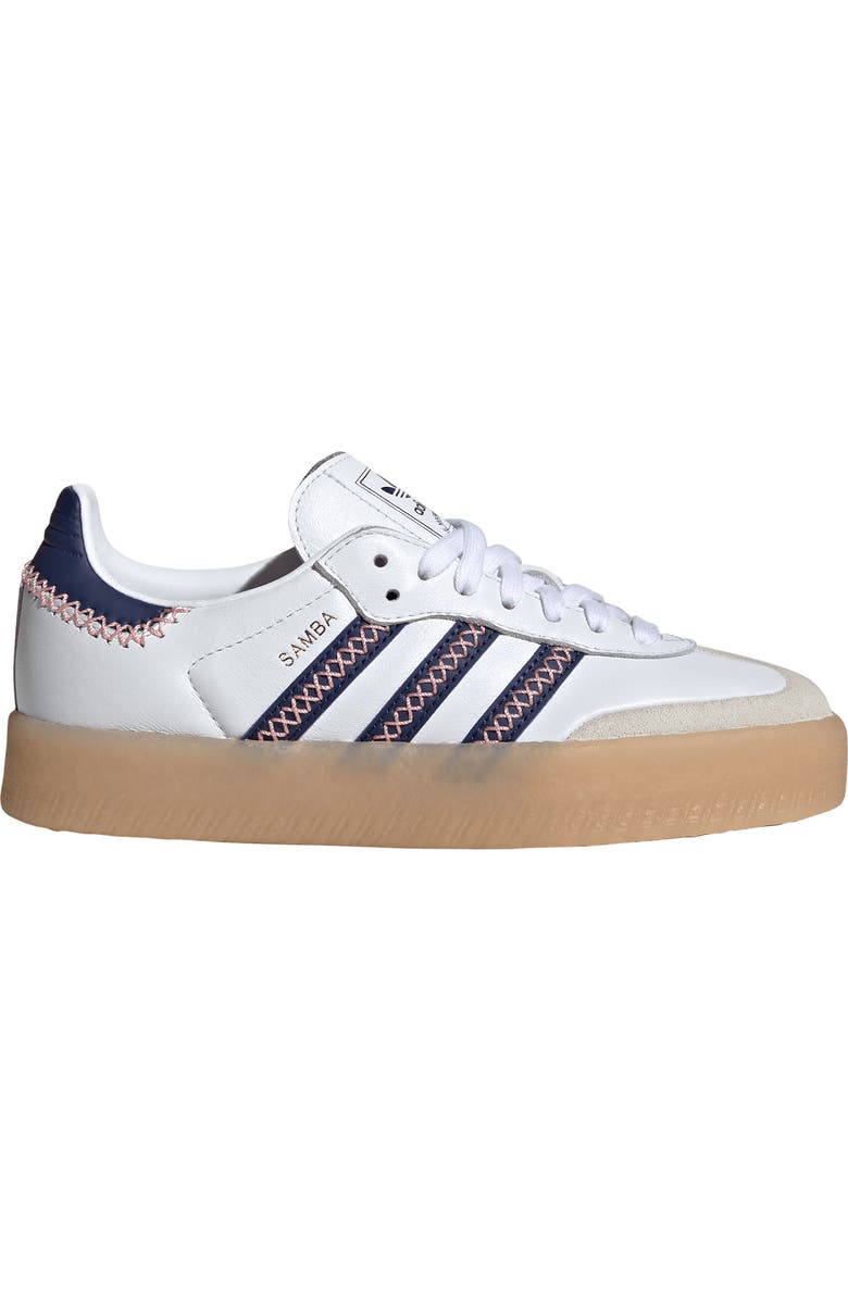 adidas Kids' Sambae Sneaker, Alternate, color, Off White/ Blush Pink/ Gum 3