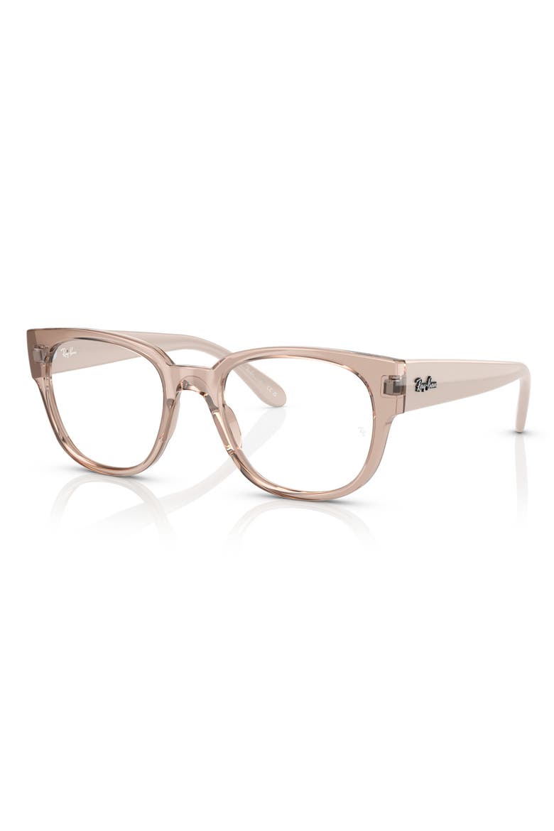 RX7210 50mm Square Optical Glasses, Alternate, color, BEIGE