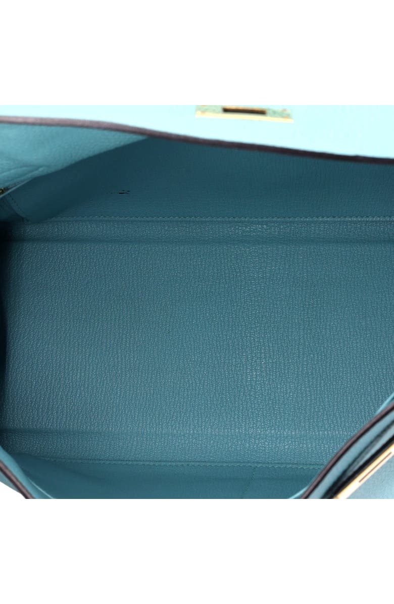 Pre-Owned Hermes Kelly Handbag Blue Togo with Gold Hardware 32, Alternate, color, Bleu Atoll