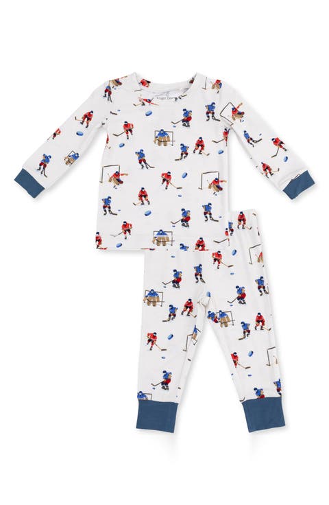 Kids' Hockey Fitted Two-Piece Pajamas