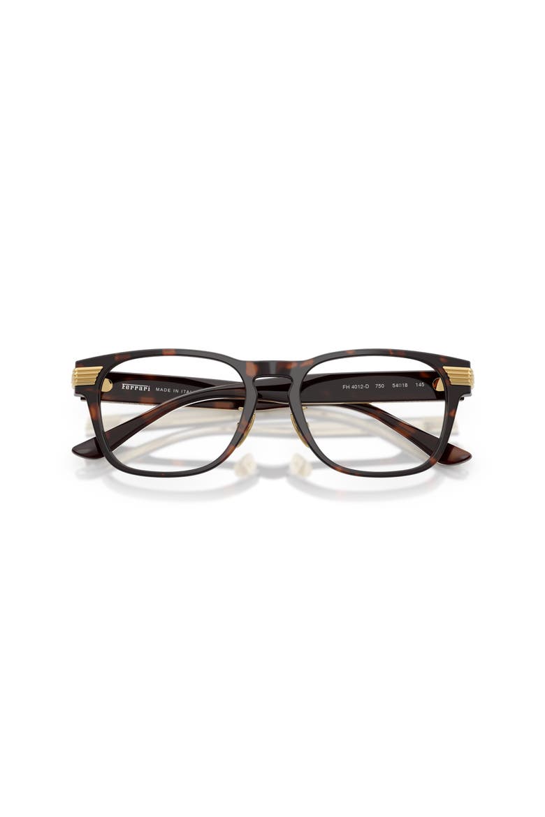 52mm Rectangle optical glasses, Alternate, color, Tortoise