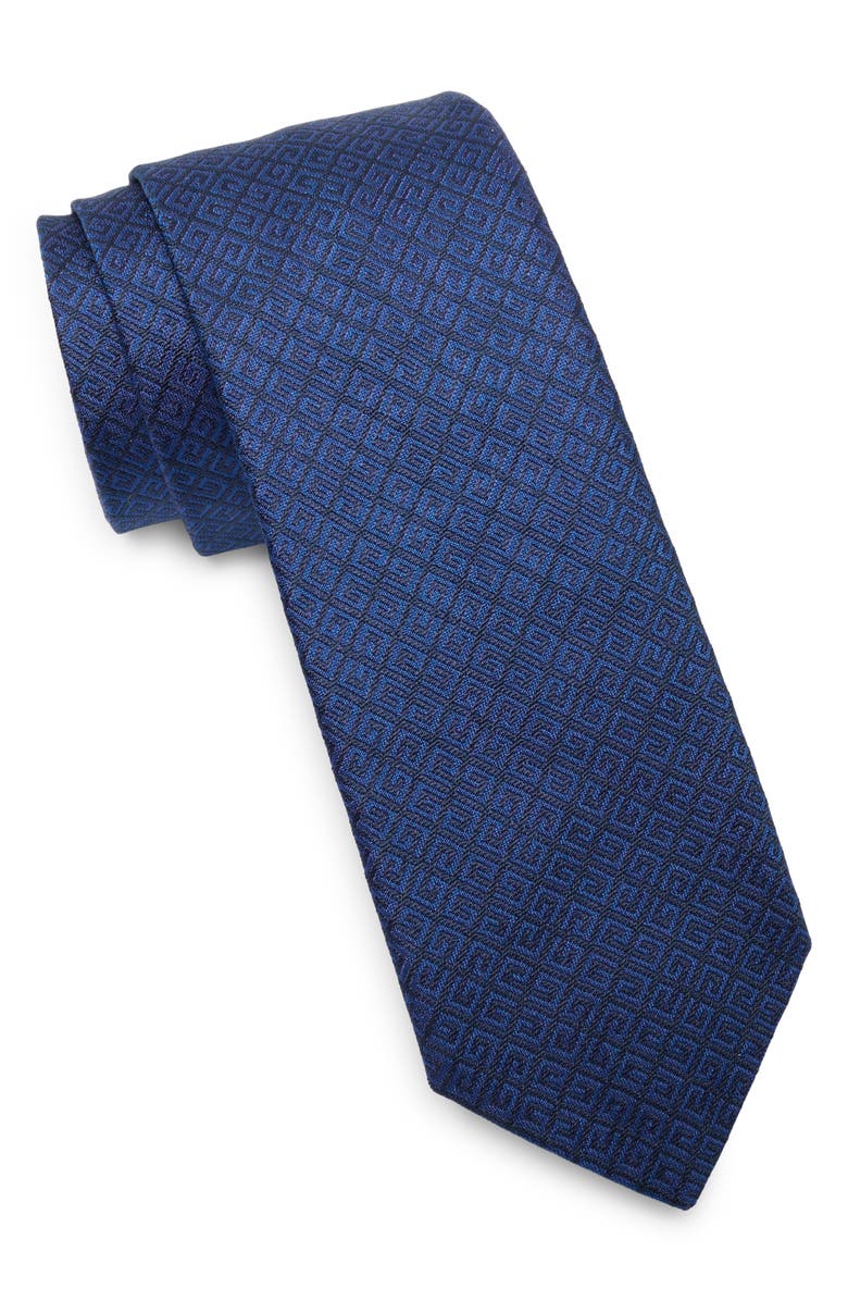 Givenchy Diagonal Logo Silk Tie, Main, color,