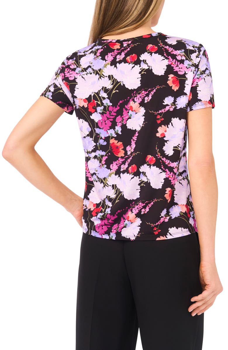 Ted Baker Eva Floral Boxy T-Shirt, Alternate, color, Rich Black