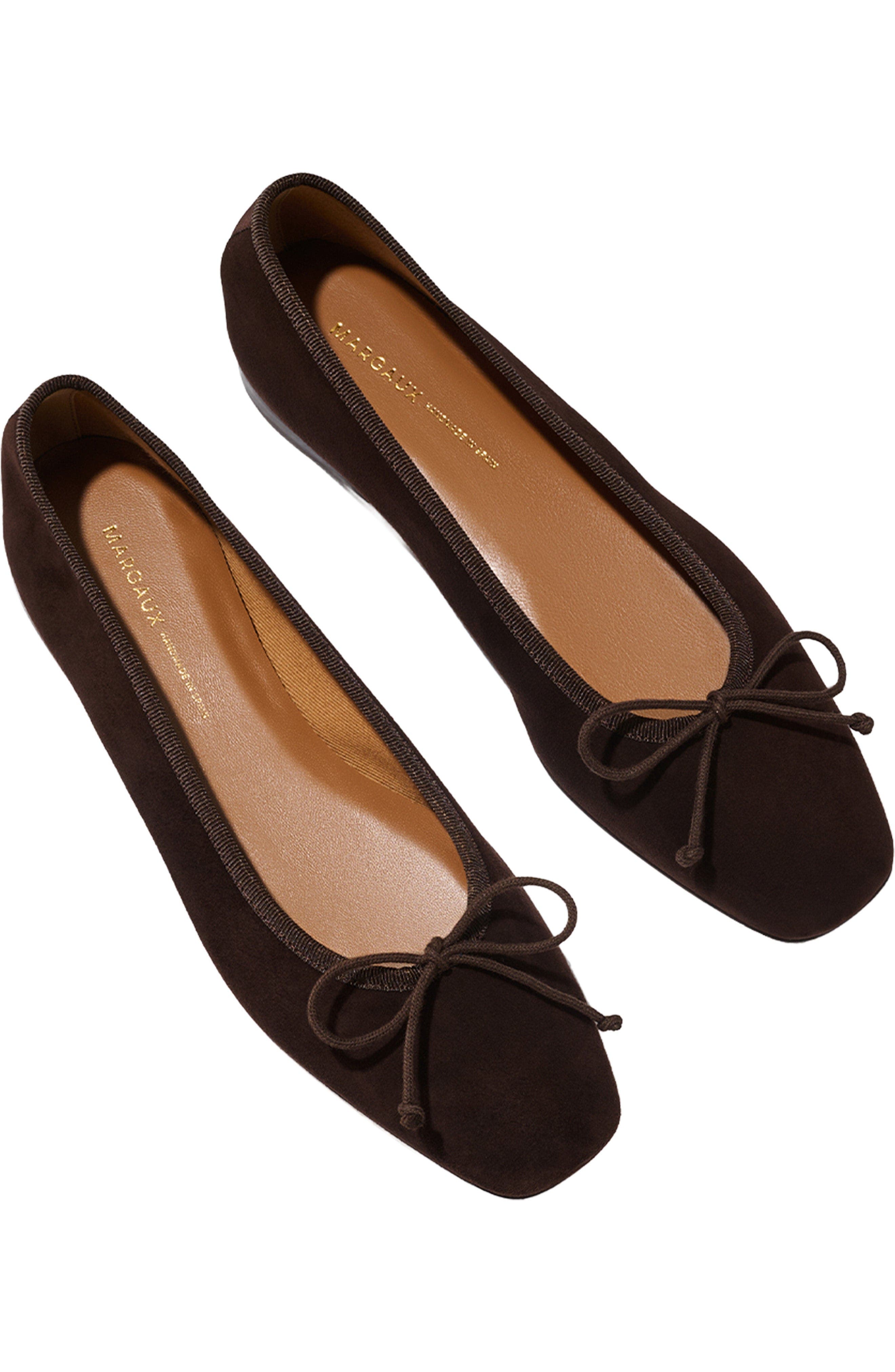 The Fonteyn Flat, Alternate, color, Espresso Suede