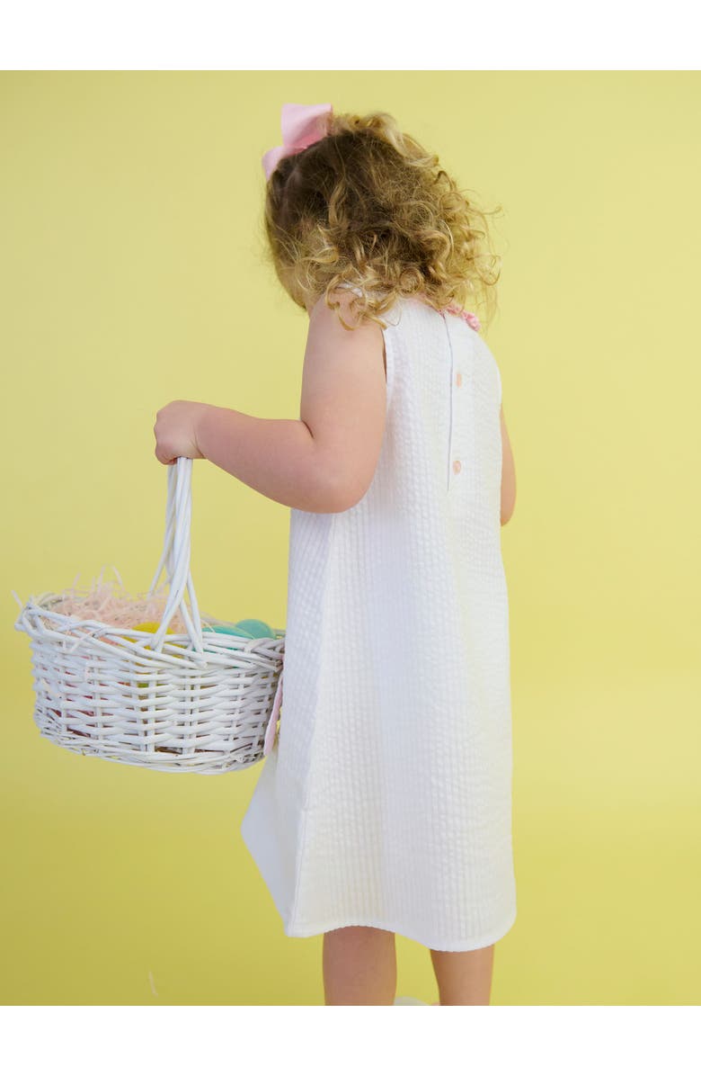 RuffleButts Seersucker Ruffle Pocket Dress, Alternate, color,