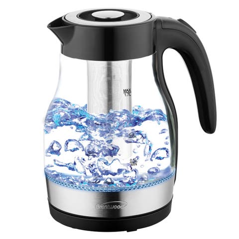 Glass 1.7 Liter Electric Kettle with Tea Infuser