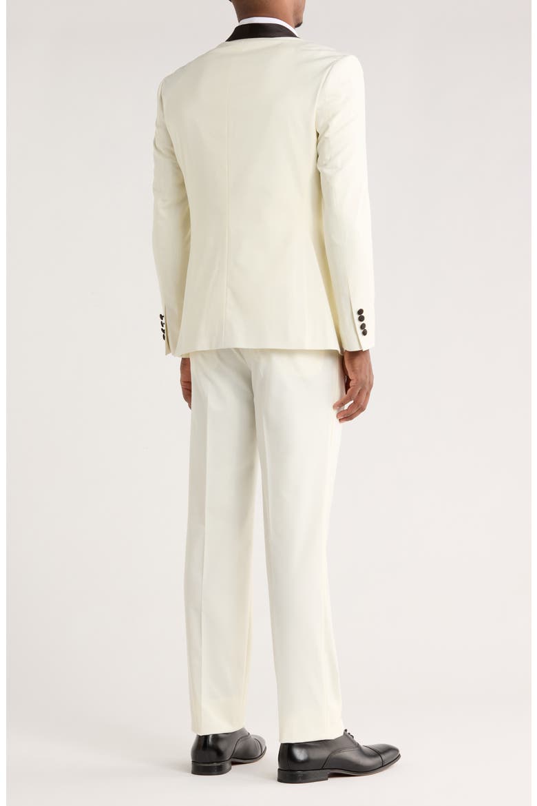 Ivory Shawl Collar 3-Piece Tuxedo, Alternate, color, IVORY/BLACK