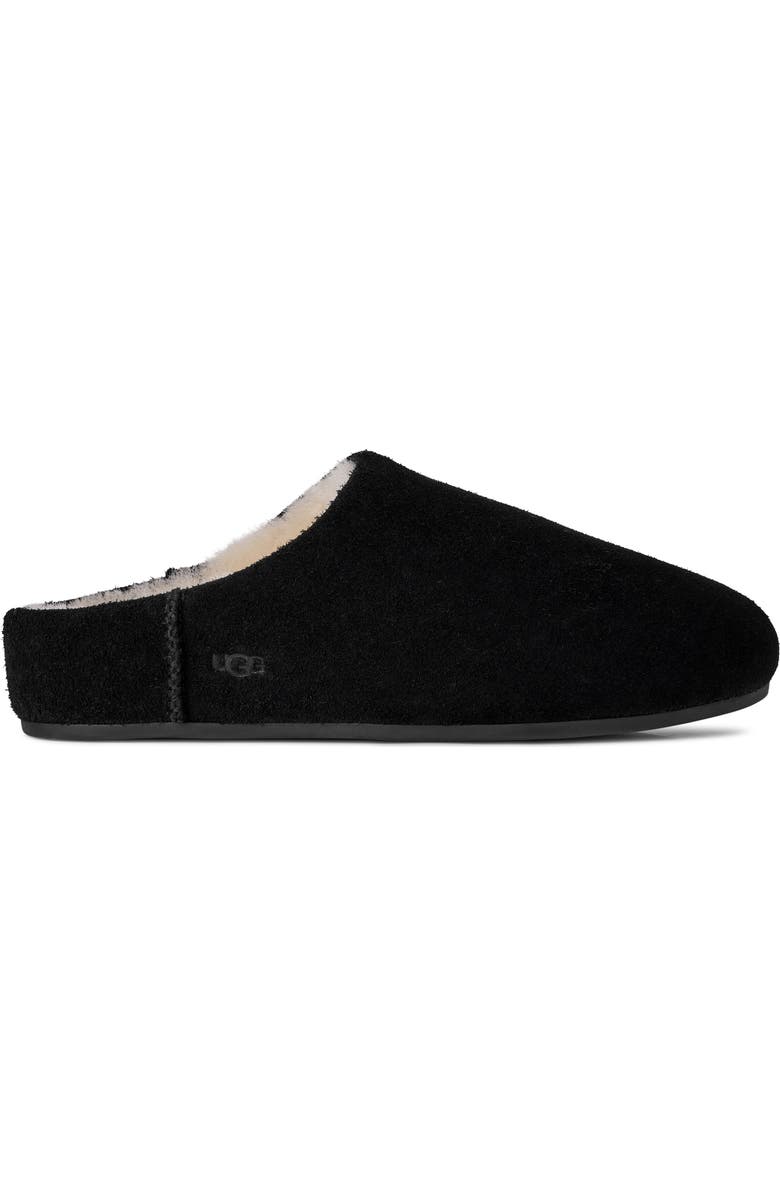 UGG<sup>®</sup> Elea Waterproof Suede Slipper, Alternate, color, Black