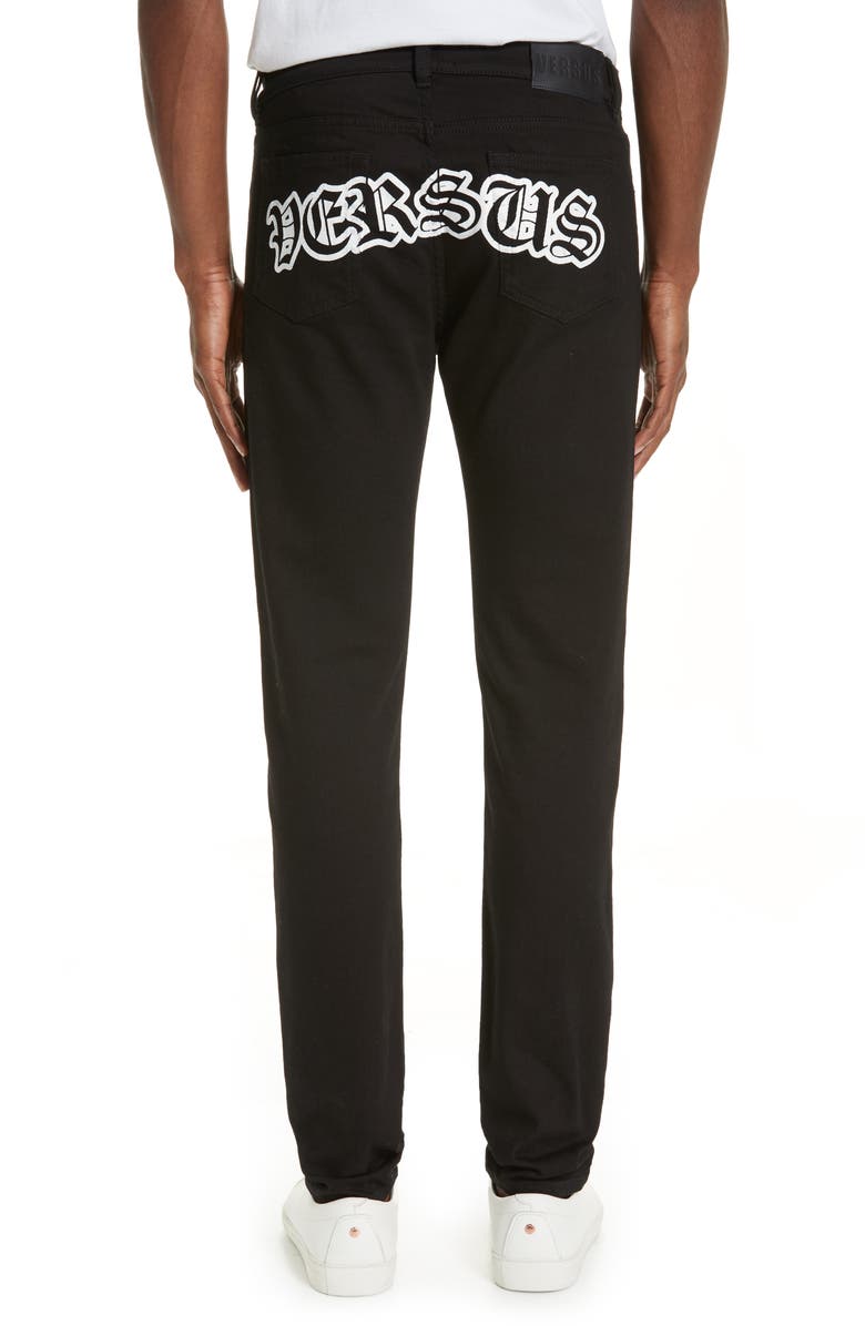パンツ Versus Versace skinny pants Versace VERSUS Versace Logo Print Skinny Fit Jeans | Nordstrom